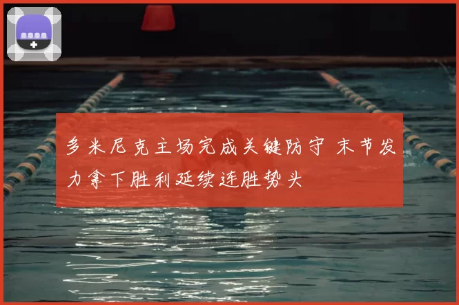 多米尼克主场完成关键防守 末节发力拿下胜利延续连胜势头